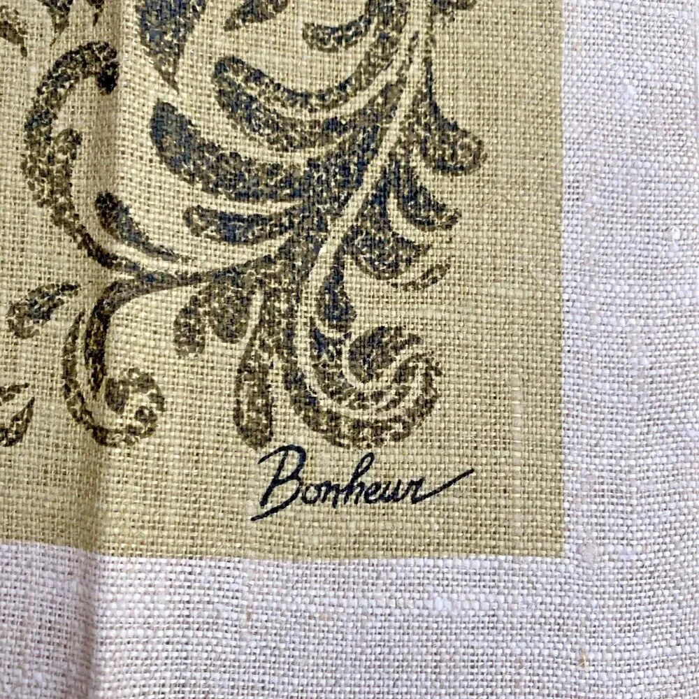 NWT Kaydee Bonheur linen kitchen tea towel 